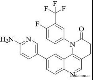 9-(6-氨基-3-吡啶基)-1-[4-氟-3-(三氟甲基)苯基]苯并[H]-1,6-萘啶-2(1H)-酮